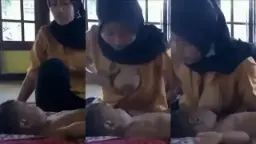 Hijab Cantik NyusuinDaun Masih Mudanya Video by NoBokep