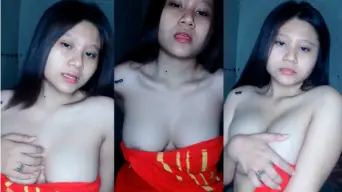 Miss Alexa Lepas Handuk Remas Toket Video by Kompoz