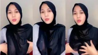 Tante Jilbab Hitam Busana Transparan Video by KingBokep